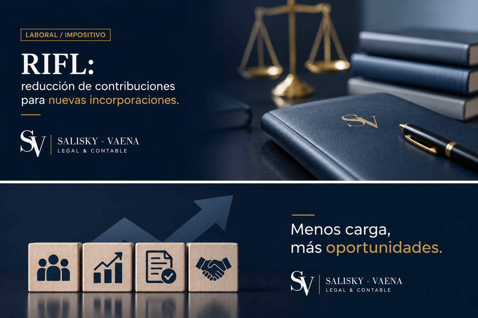 RIFL y reducción de contribuciones patronales | Salisky Vaena & Asociados RIFL: reducción de contribuciones patronales para nuevas incorporaciones